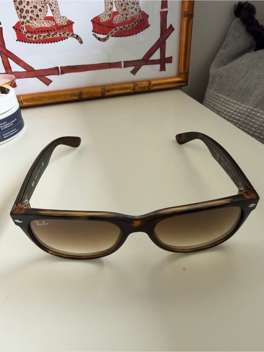 RaybanTortoiseshell Sunglasses - Brown Frame